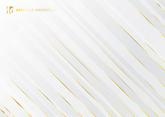 Abstract Gold, White Stripes Background: Luxury in Motion