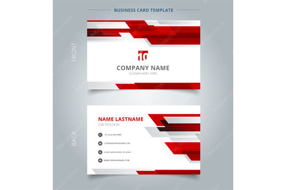Business Card Template Tech Geometric: Modern Branding