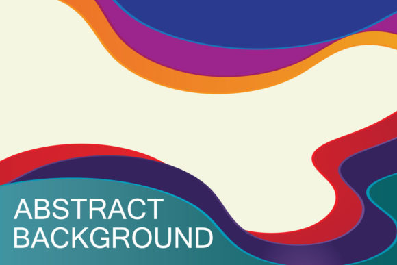 Colorful Waves Abstract Background: A Dynamic Design Asset