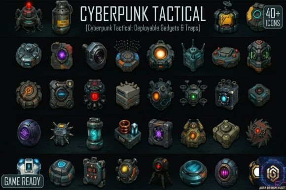 Cyberpunk Tactical Deployable Gadgets: Control the Perimeter