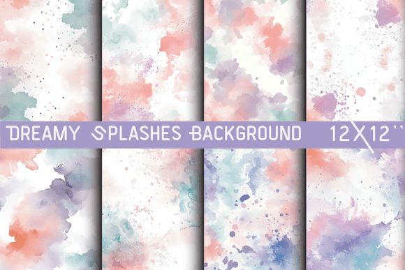 Dreamy Splashes Background: Fluid Art for Modern Designers
