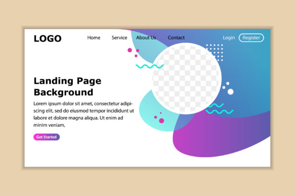 Elevate Your Digital Space with a Liquid Landing Page Background Blue