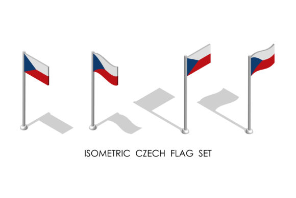 Isometric Flag of CZECH: A 3D Vector for Dynamic Design