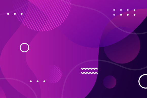 Pink Horizontal Banner Background Liquid: A Modern Memphis Style Asset