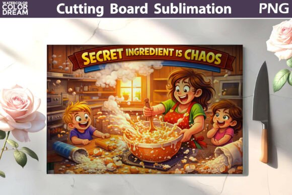 Secret Ingredient Chaos Kitchen Illustra: A Visual Recipe for Joyful Mess